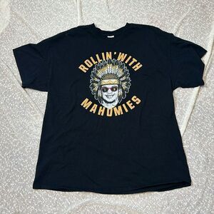 NFL Kansas City Chiefs Mahomes Tee Rollin With Mahomies XL Tshirt Black